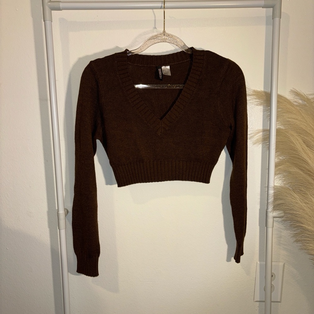 H&M Chocolate Brown Knit Sweater